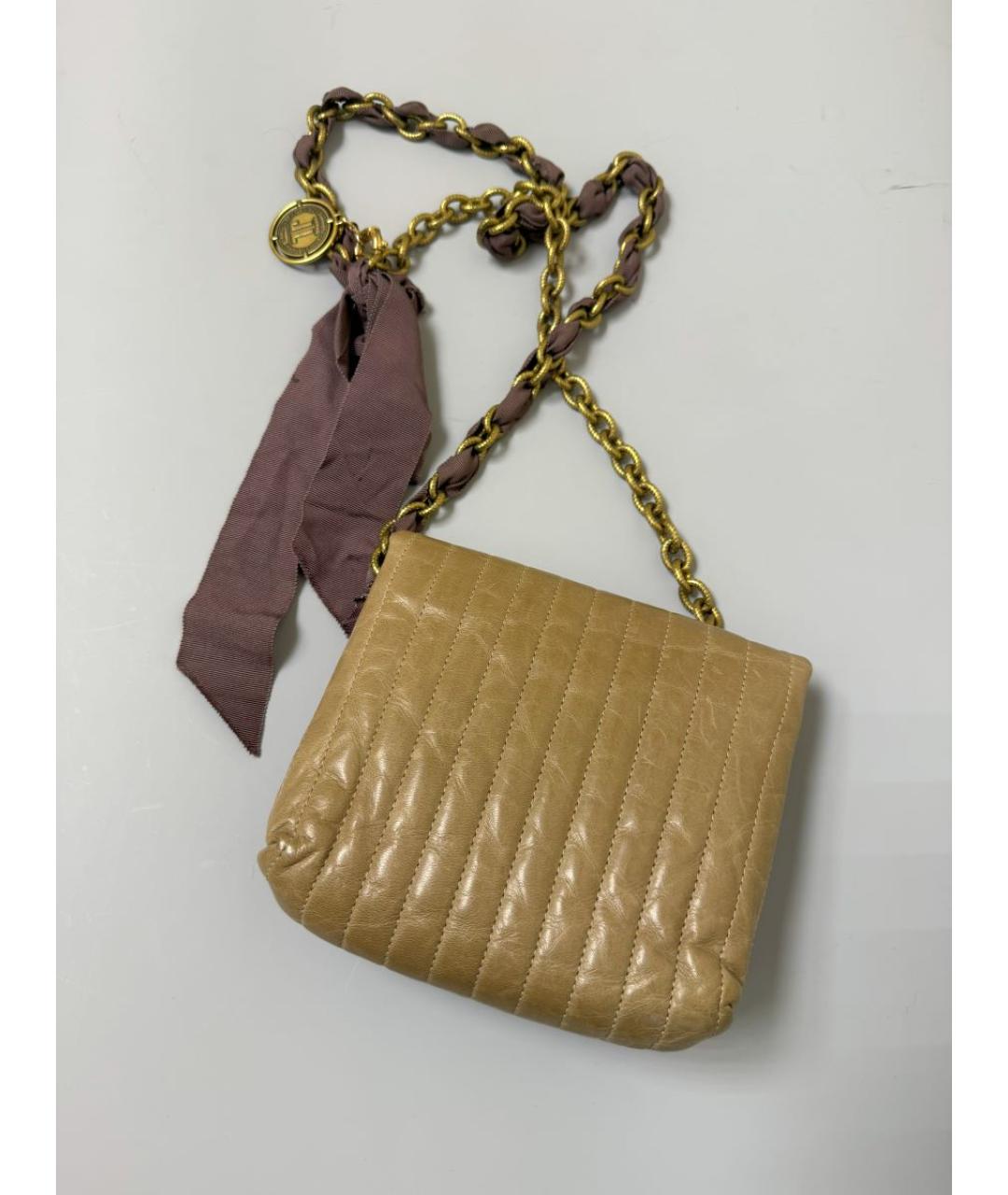 LANVIN Кожаная сумка через плечо, фото 3