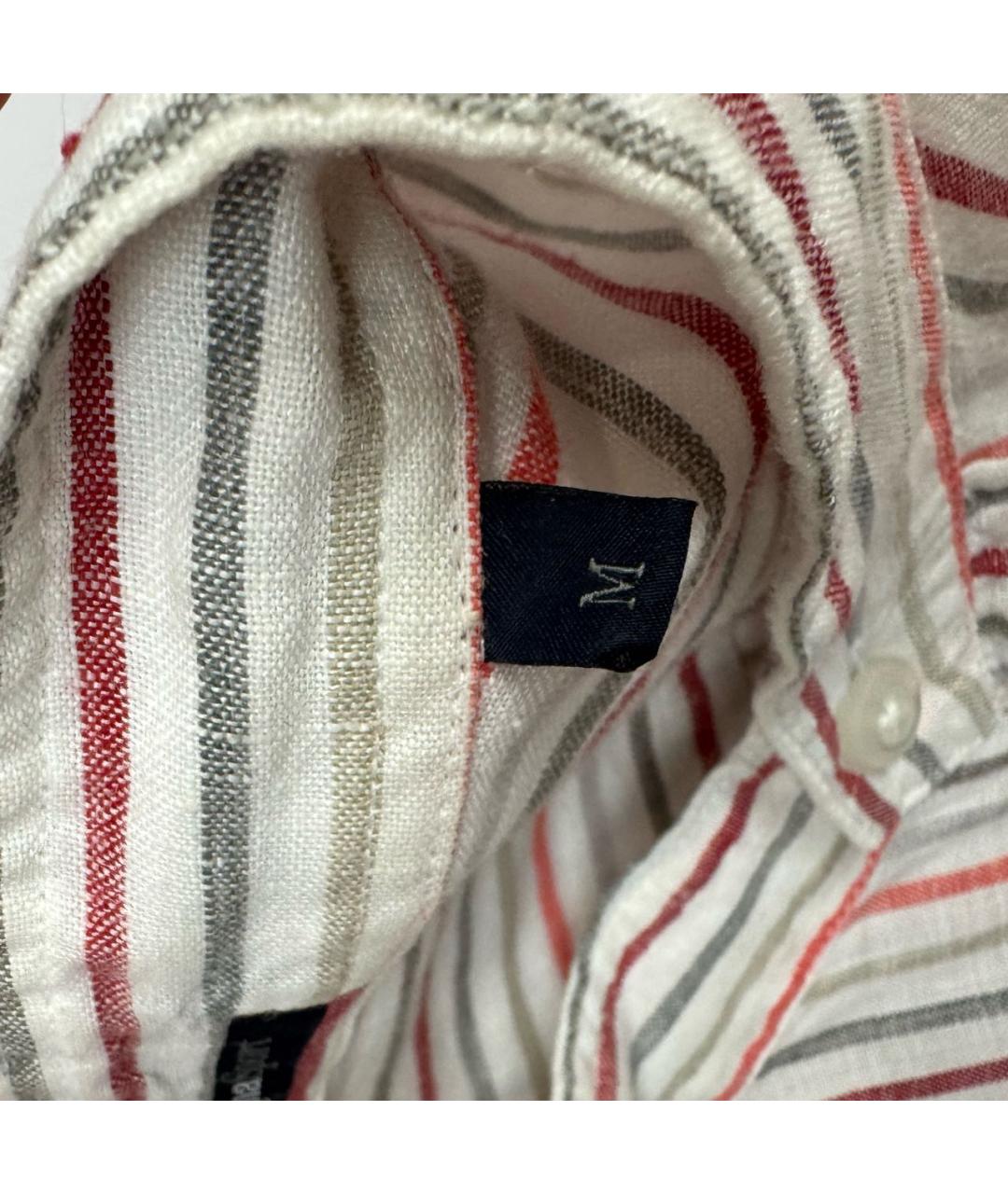 ZEGNA SPORT Белая льняная кэжуал рубашка, фото 8