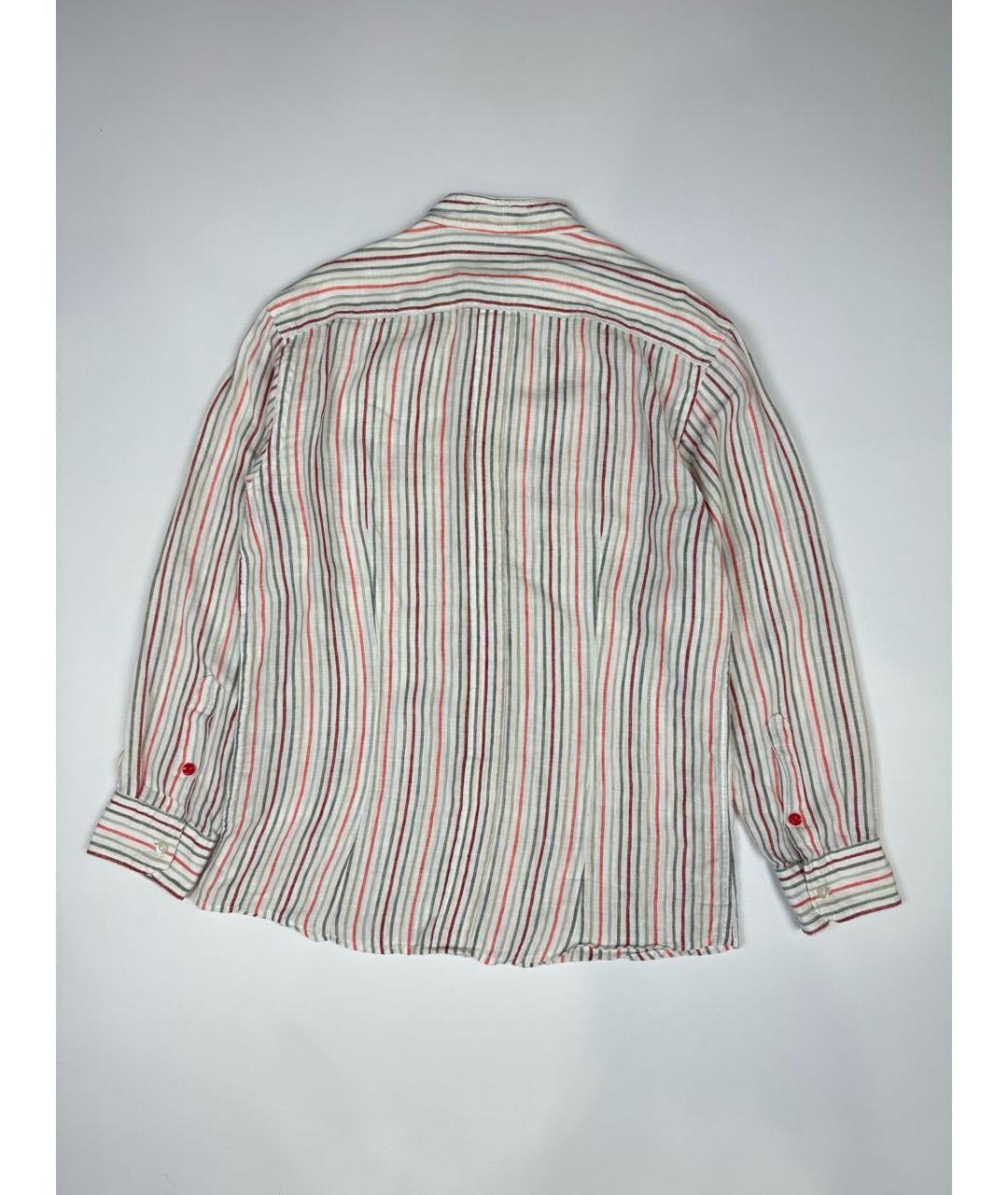 ZEGNA SPORT Белая льняная кэжуал рубашка, фото 2