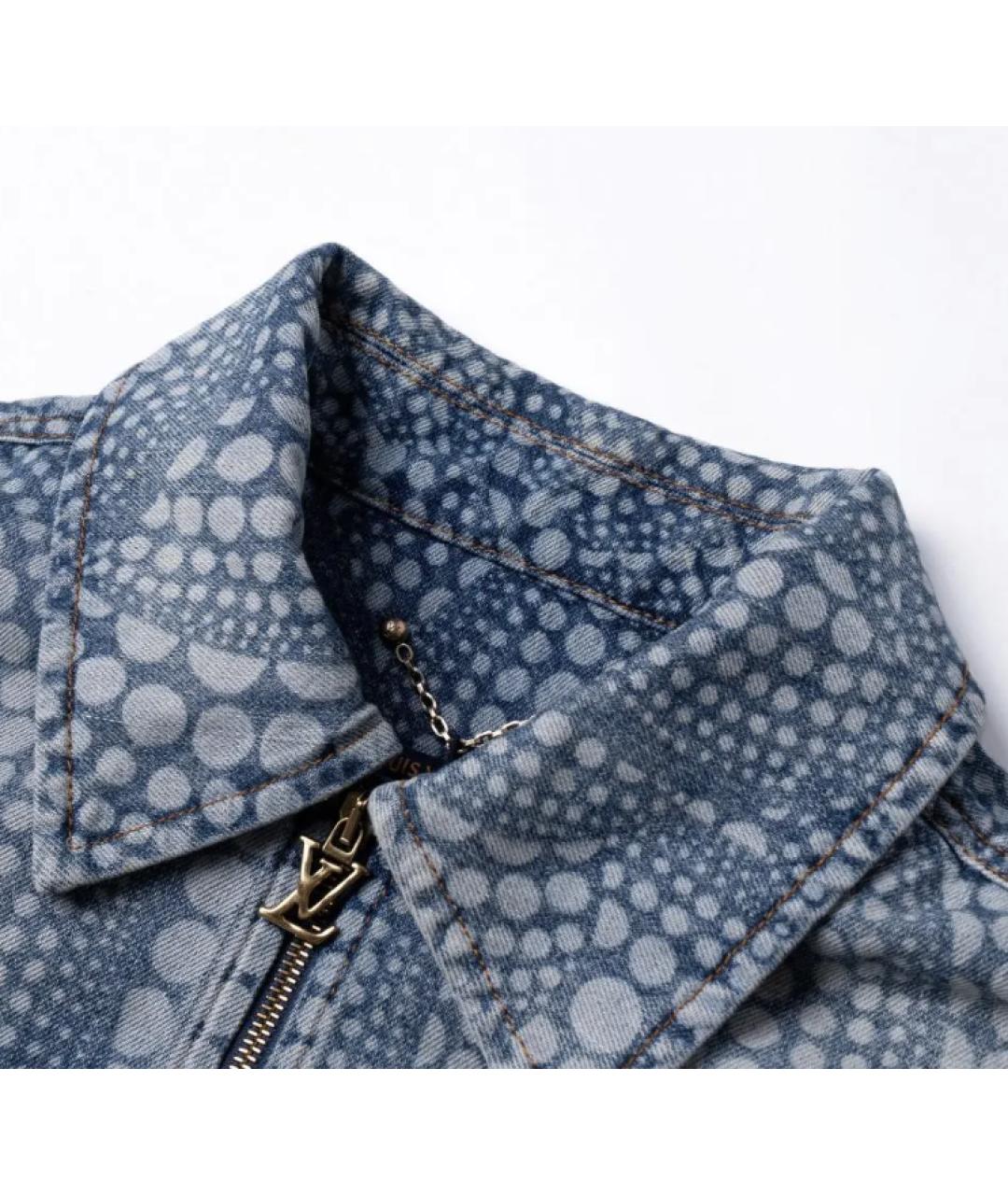 LOUIS VUITTON Голубая хлопковая куртка, фото 9