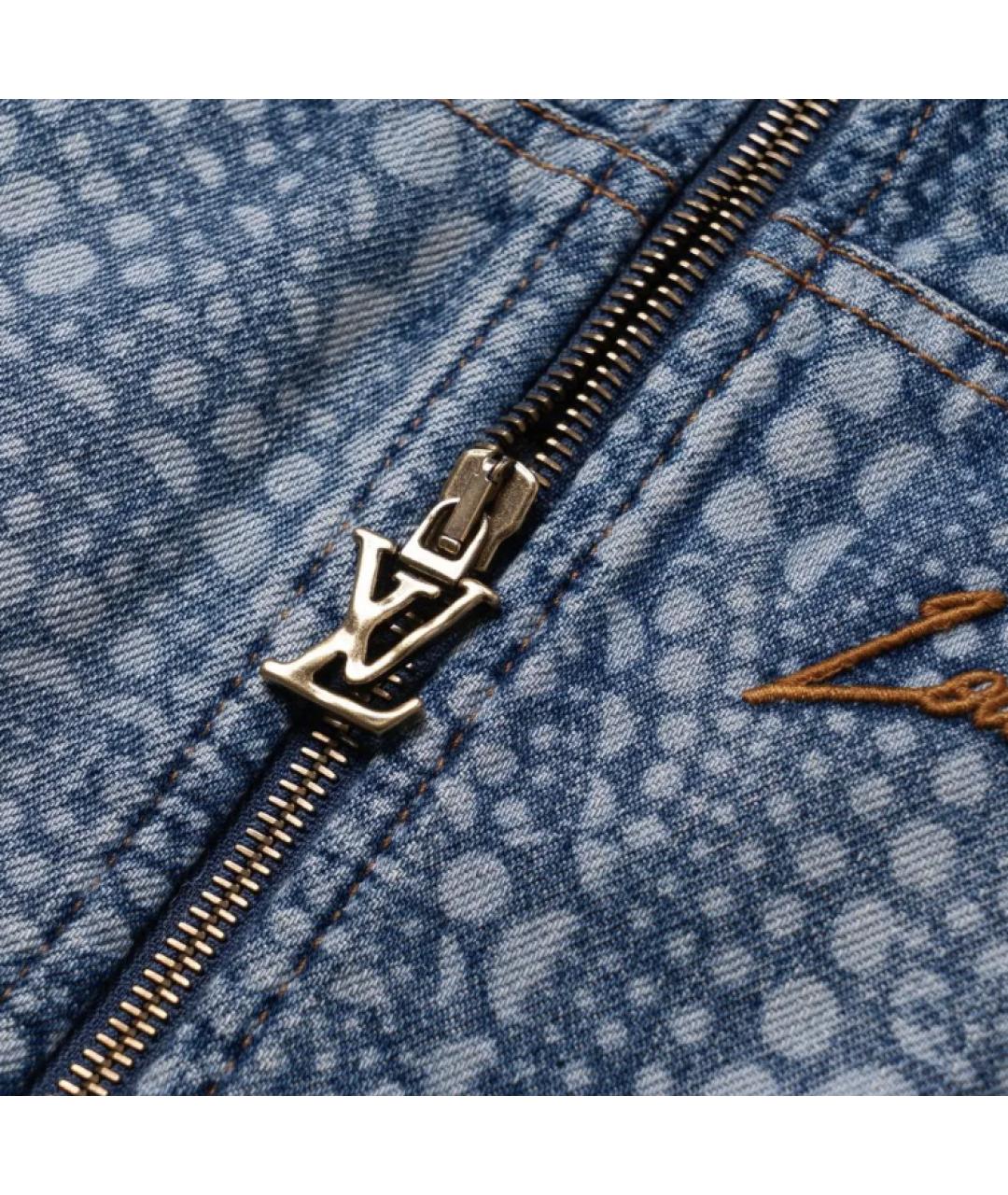 LOUIS VUITTON Голубая хлопковая куртка, фото 7