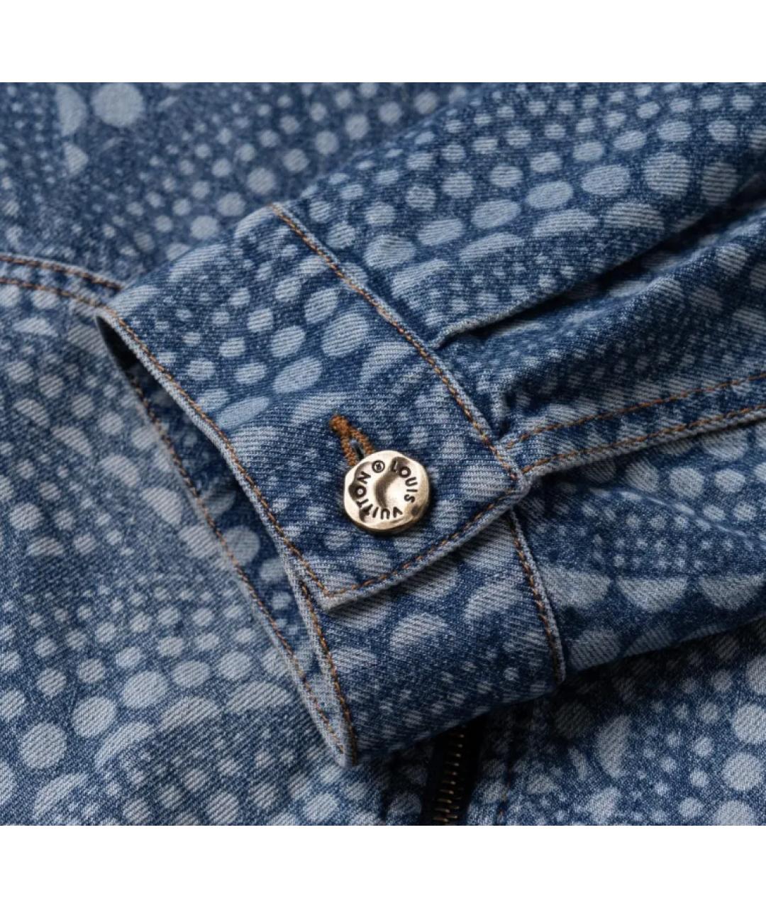 LOUIS VUITTON Голубая хлопковая куртка, фото 8