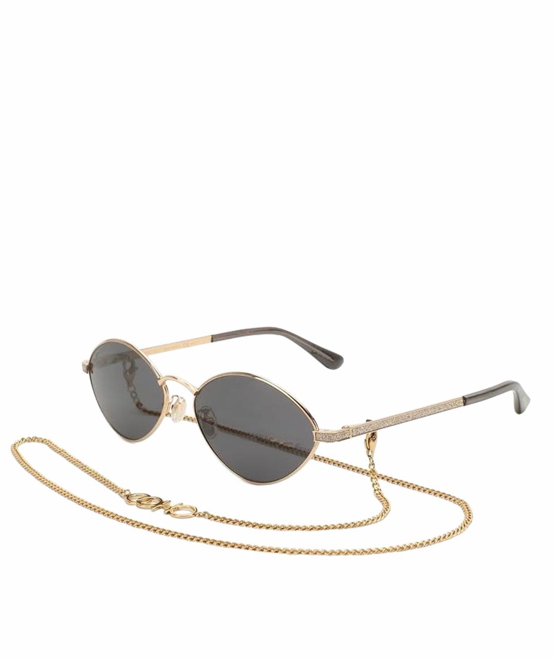 JIMMY CHOO Серые металлические солнцезащитные очки, фото 1