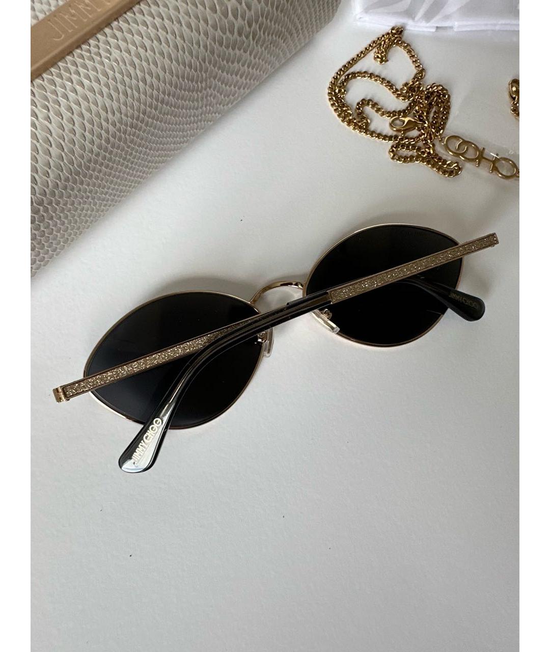 JIMMY CHOO Серые металлические солнцезащитные очки, фото 5