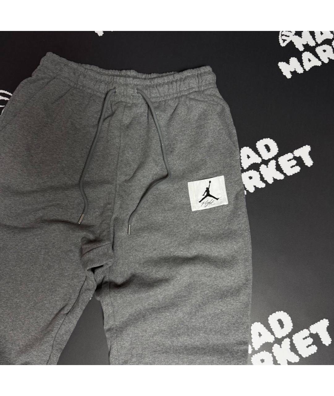 NIKE Серый хлопковый спортивный костюм, фото 5