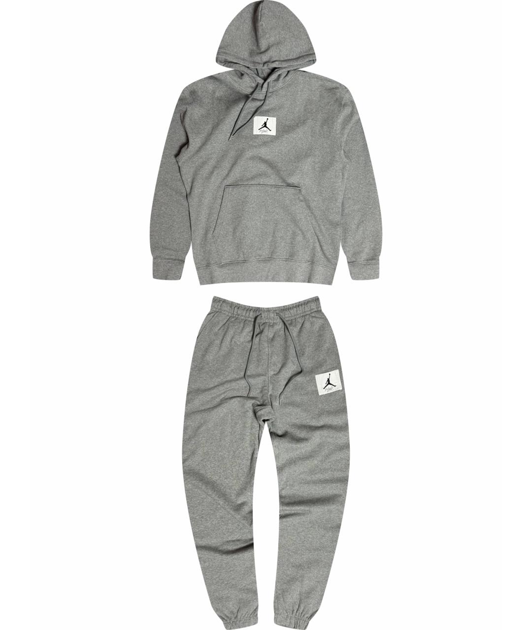 NIKE Серый хлопковый спортивный костюм, фото 1