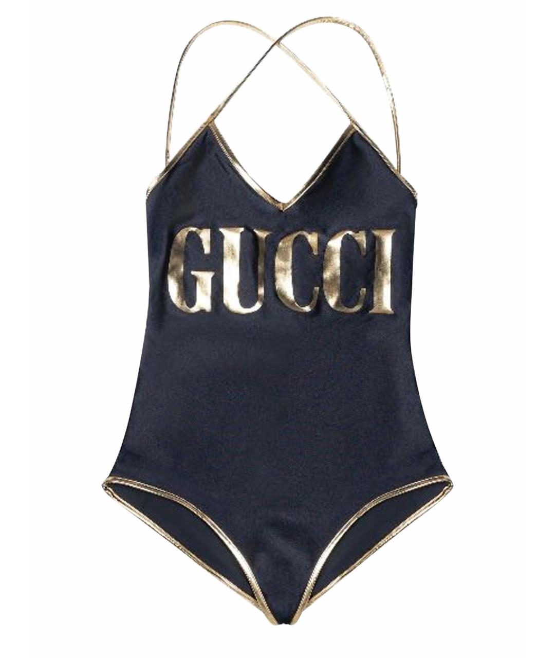 GUCCI Черный купальник, фото 1