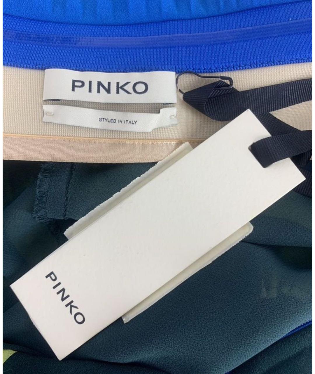 PINKO Мульти полиэстеровое коктейльное платье, фото 4