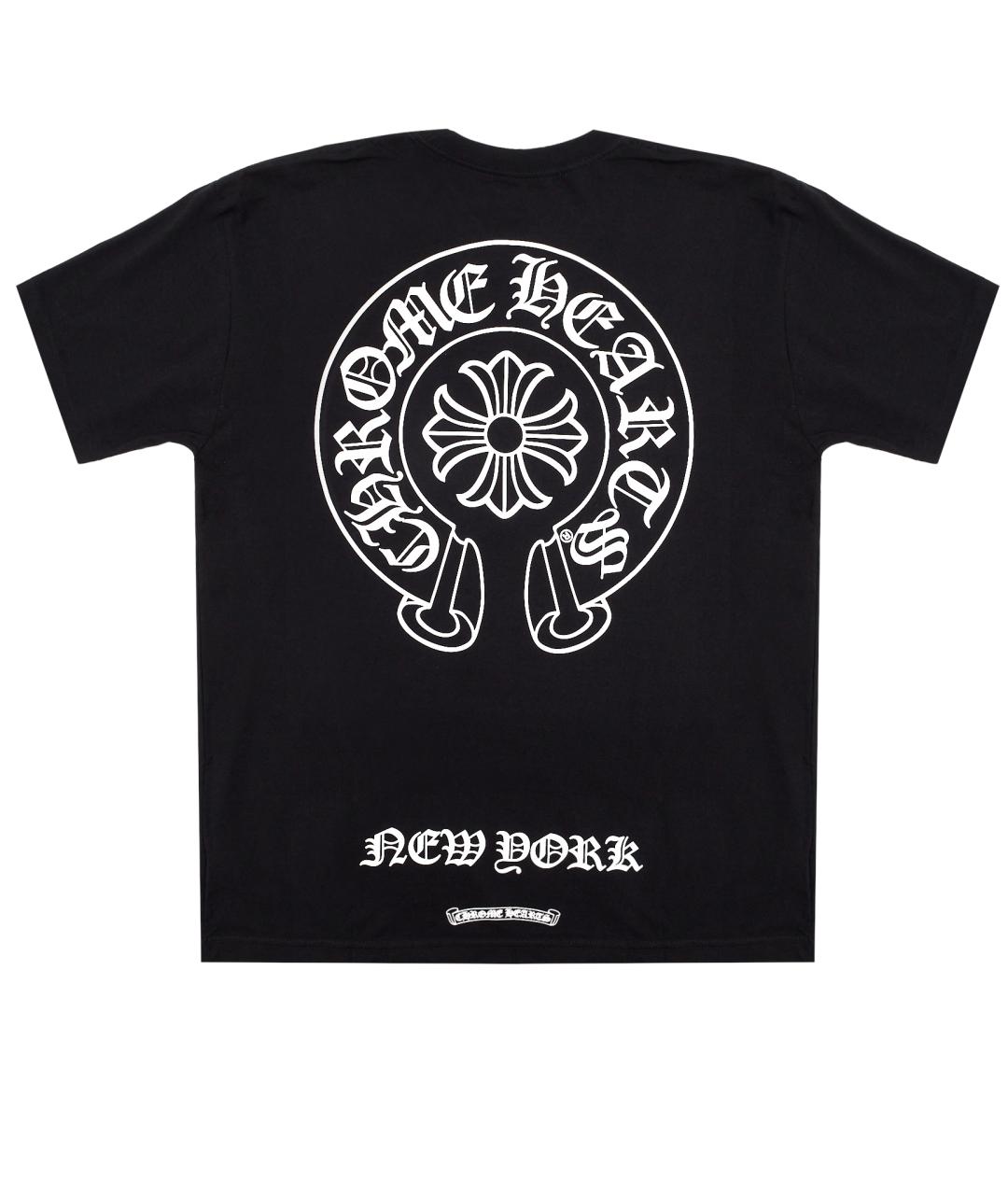 CHROME HEARTS Черная хлопковая футболка, фото 2