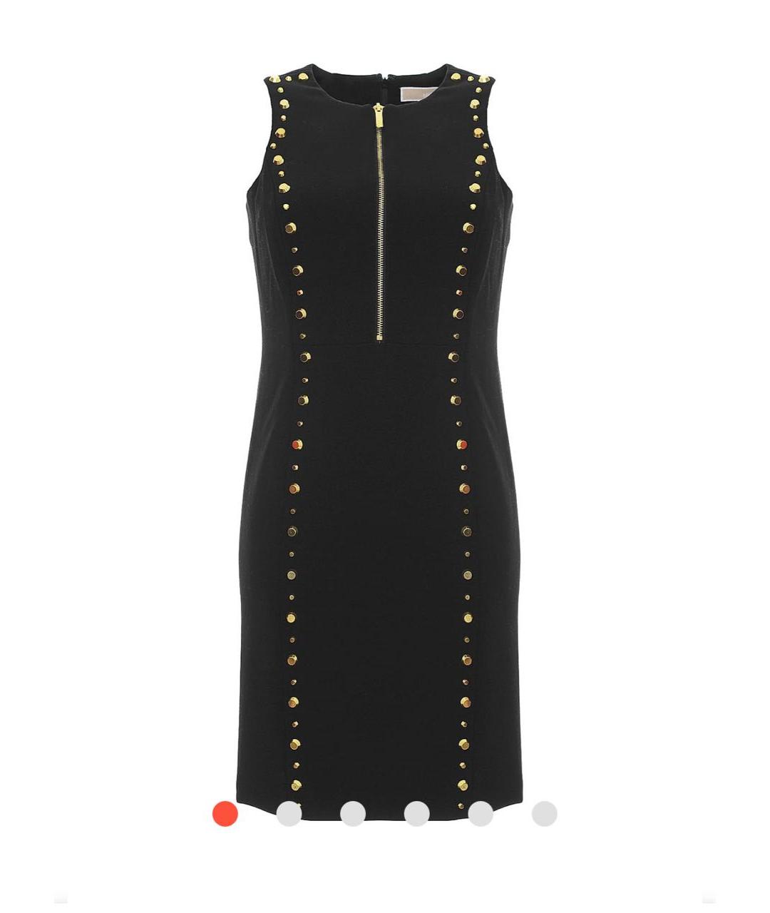 MICHAEL MICHAEL KORS Черное полиэстеровое платье, фото 9