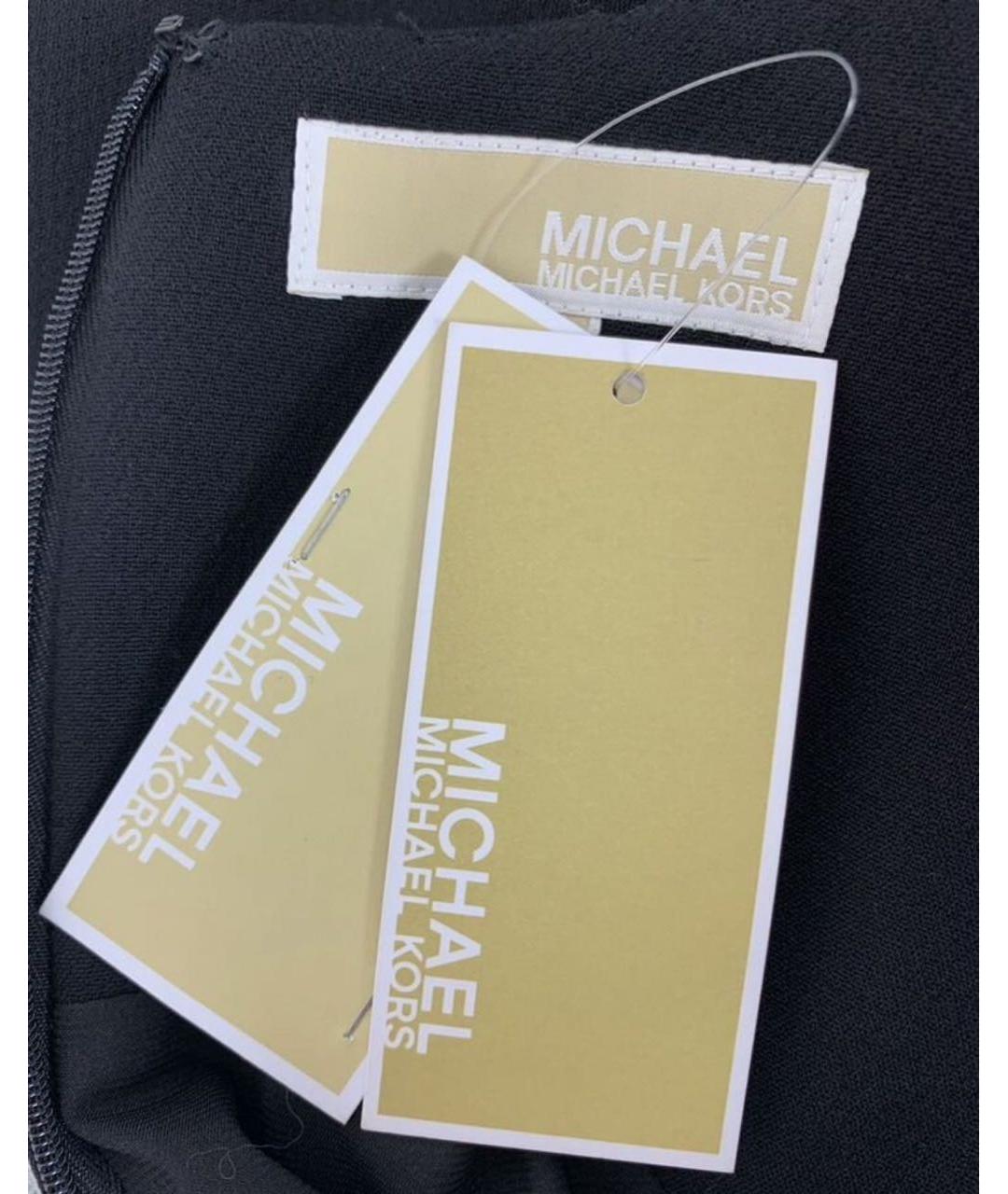 MICHAEL MICHAEL KORS Черное полиэстеровое платье, фото 3