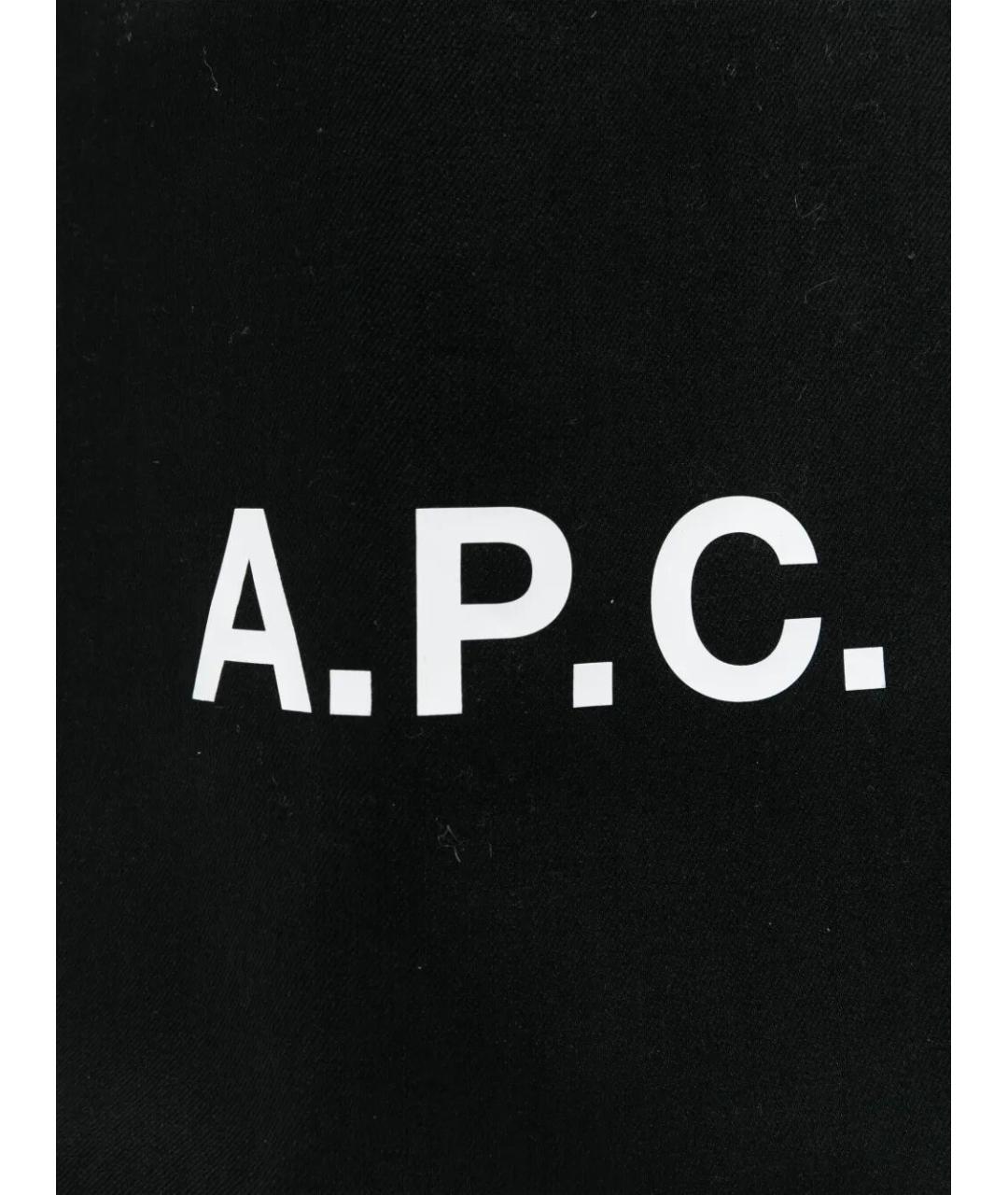 A.P.C. Черная сумка тоут, фото 4