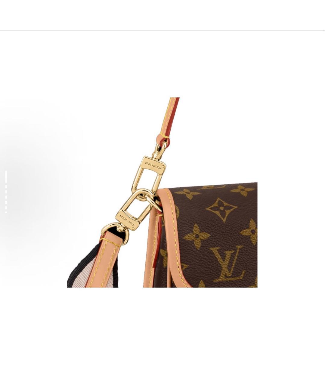LOUIS VUITTON Коричневая сумка через плечо, фото 6