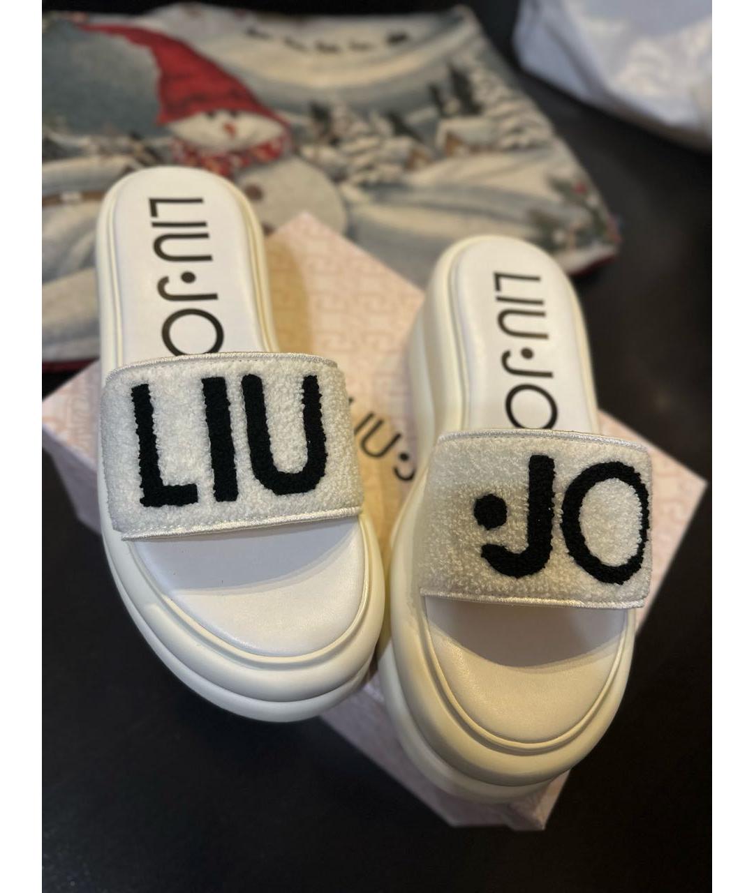 LIU JO Белые шлепанцы, фото 4
