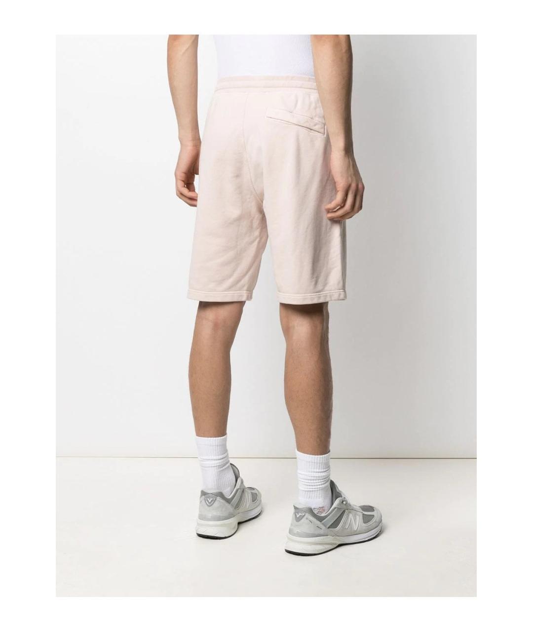 STONE ISLAND Бежевые хлопковые шорты, фото 3