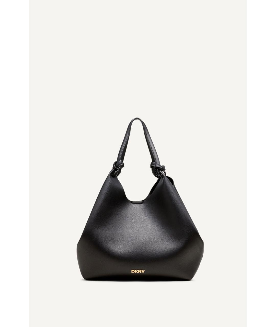 DKNY Черная сумка тоут из искусственной кожи, фото 2