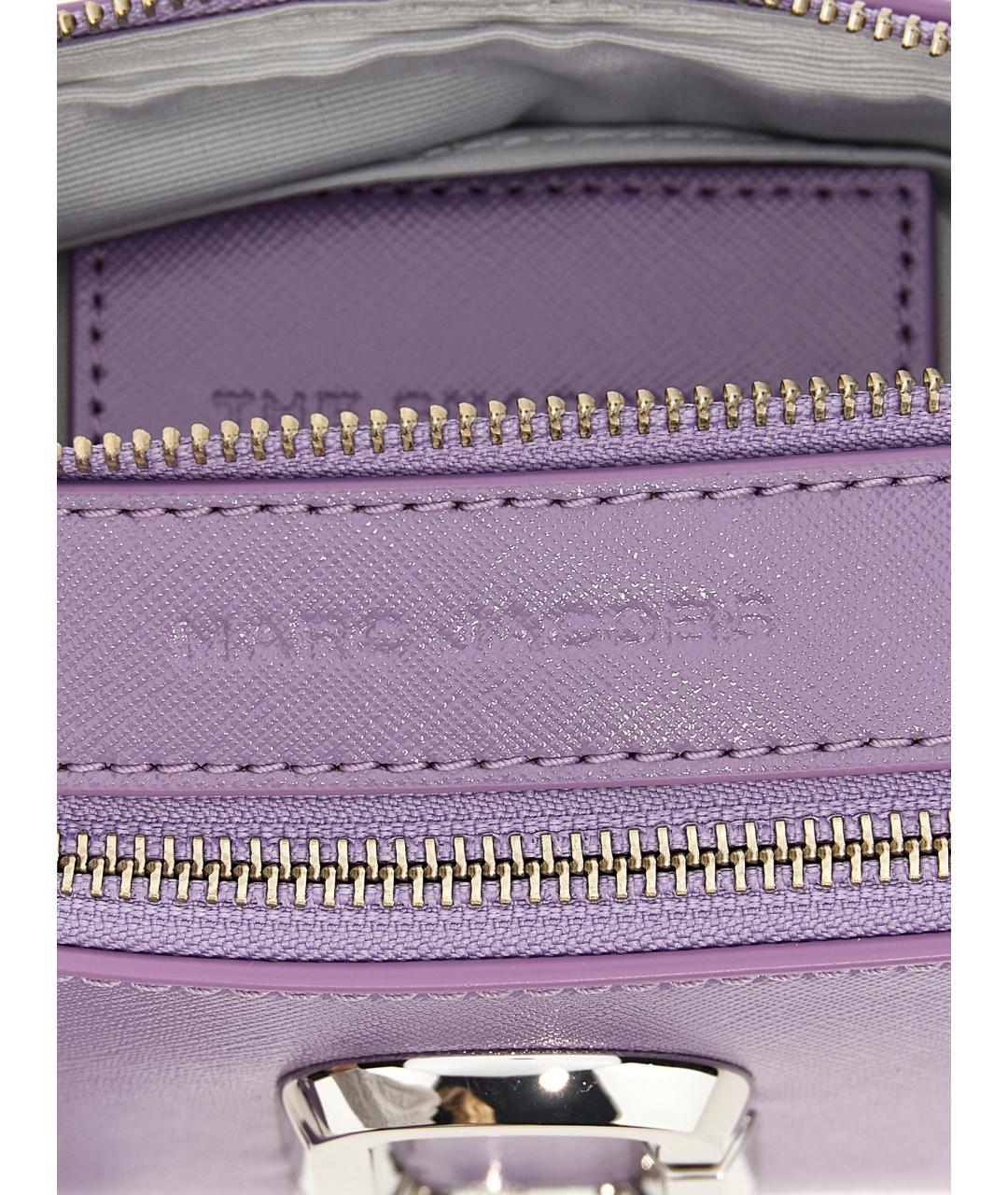 MARC JACOBS Фиолетовая кожаная сумка через плечо, фото 3