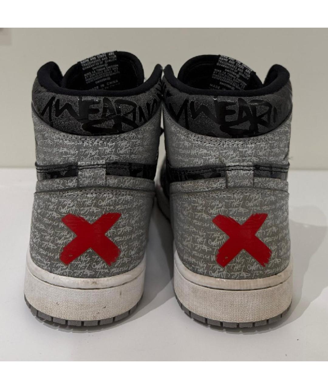 NIKE Черные высокие ботинки из искусственной кожи, фото 4