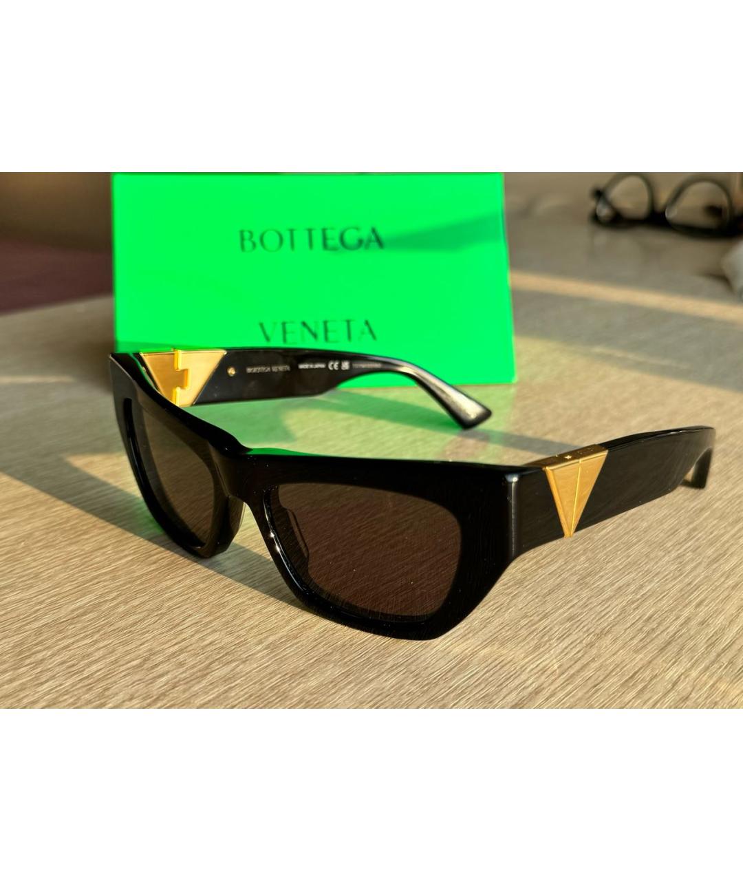 BOTTEGA VENETA Черные солнцезащитные очки, фото 2