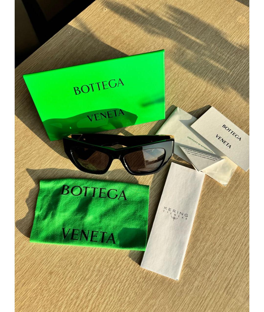 BOTTEGA VENETA Черные солнцезащитные очки, фото 5