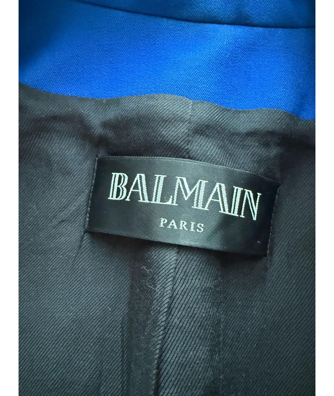 BALMAIN Синий жакет/пиджак, фото 3