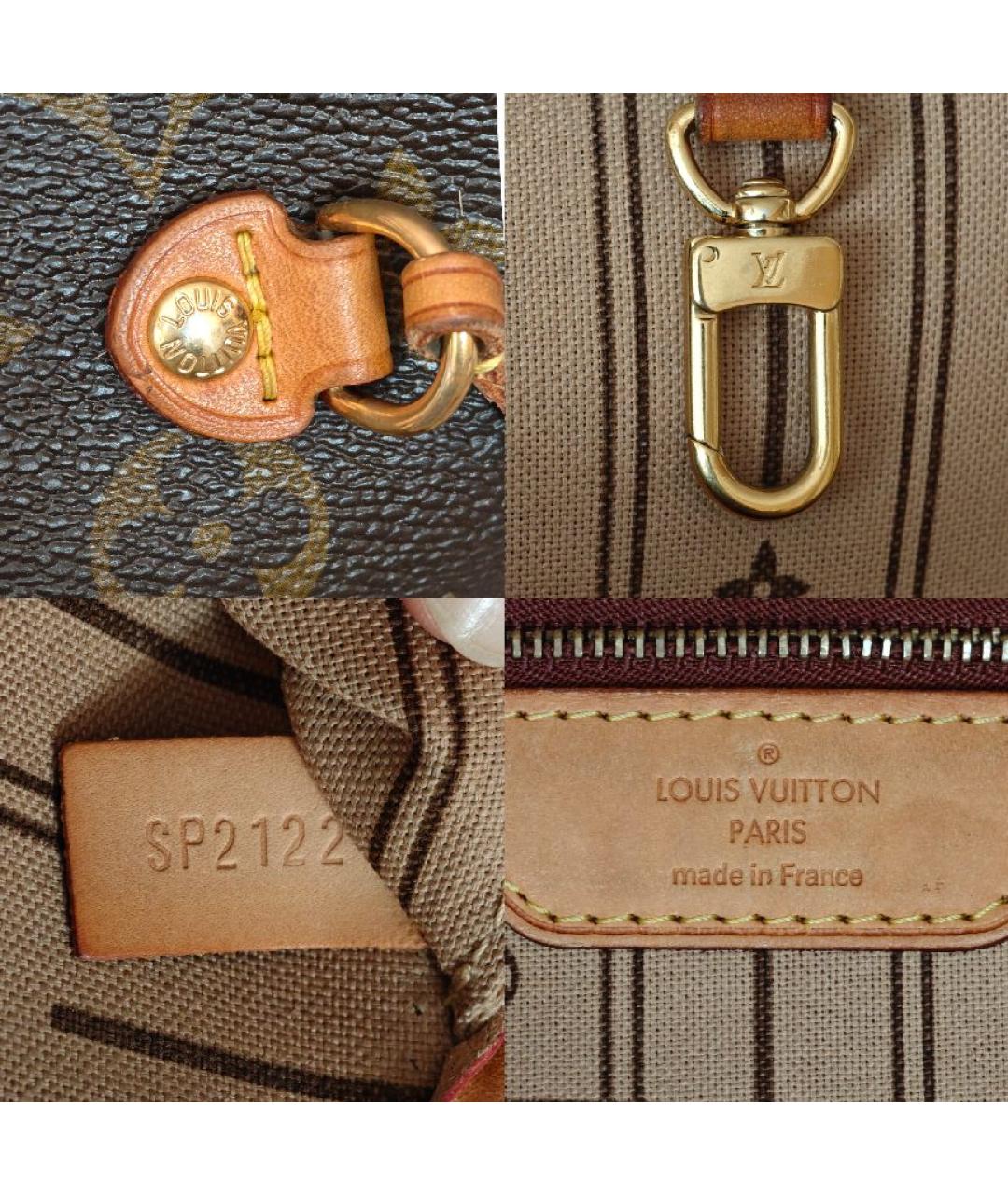 LOUIS VUITTON Коричневая сумка тоут, фото 5