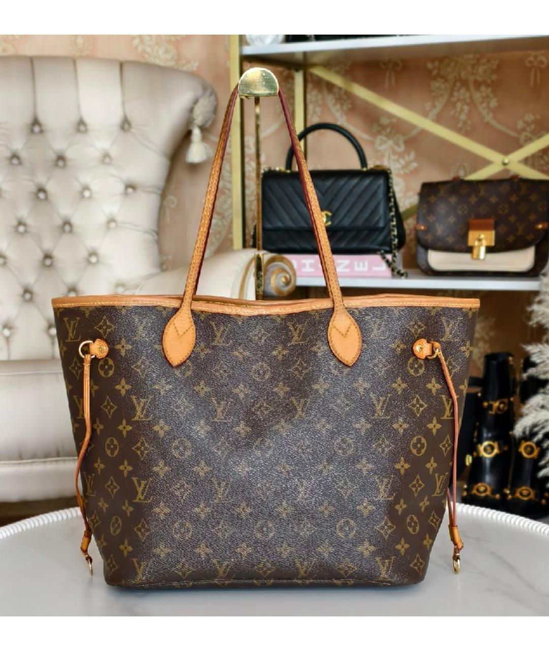 LOUIS VUITTON Коричневая сумка тоут, фото 3