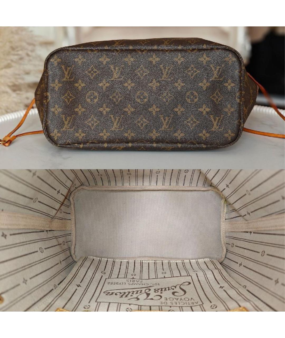 LOUIS VUITTON Коричневая сумка тоут, фото 7