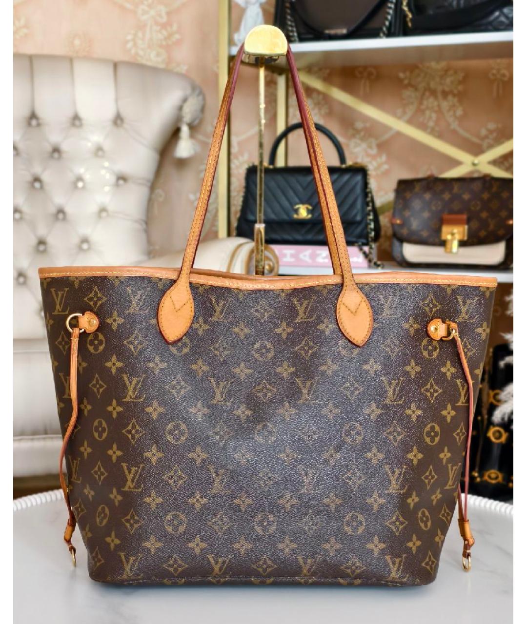 LOUIS VUITTON Коричневая сумка тоут, фото 9