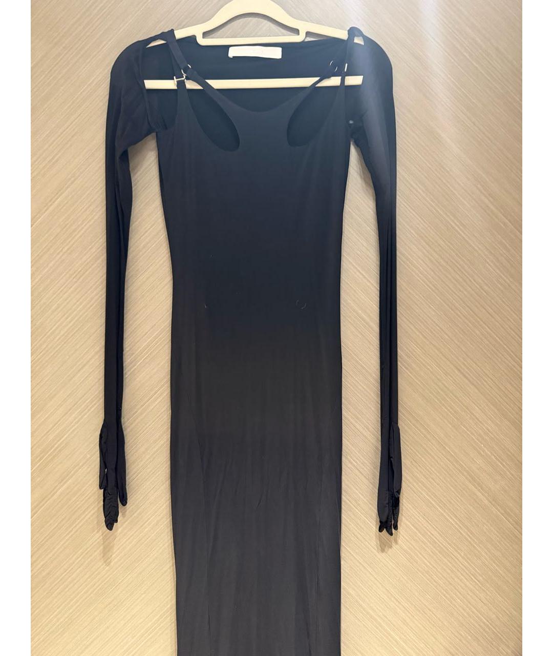 DION LEE Черное вечернее платье, фото 8
