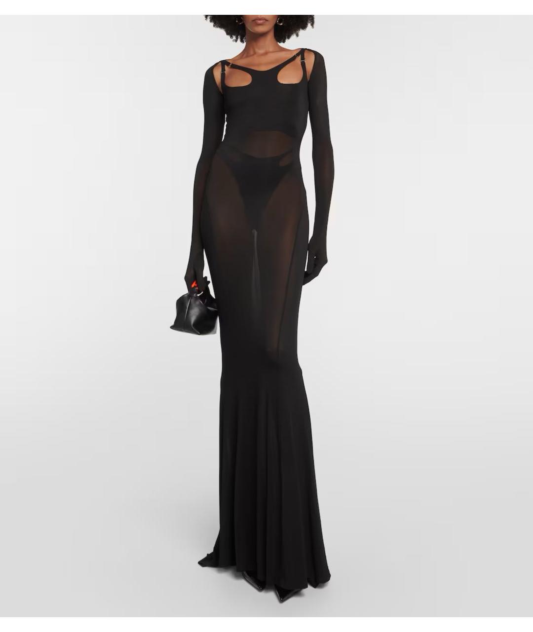 DION LEE Черное вечернее платье, фото 3