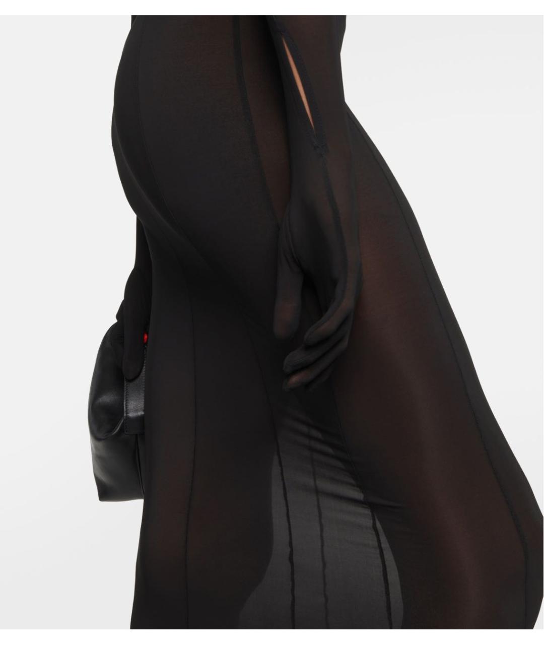 DION LEE Черное вечернее платье, фото 5