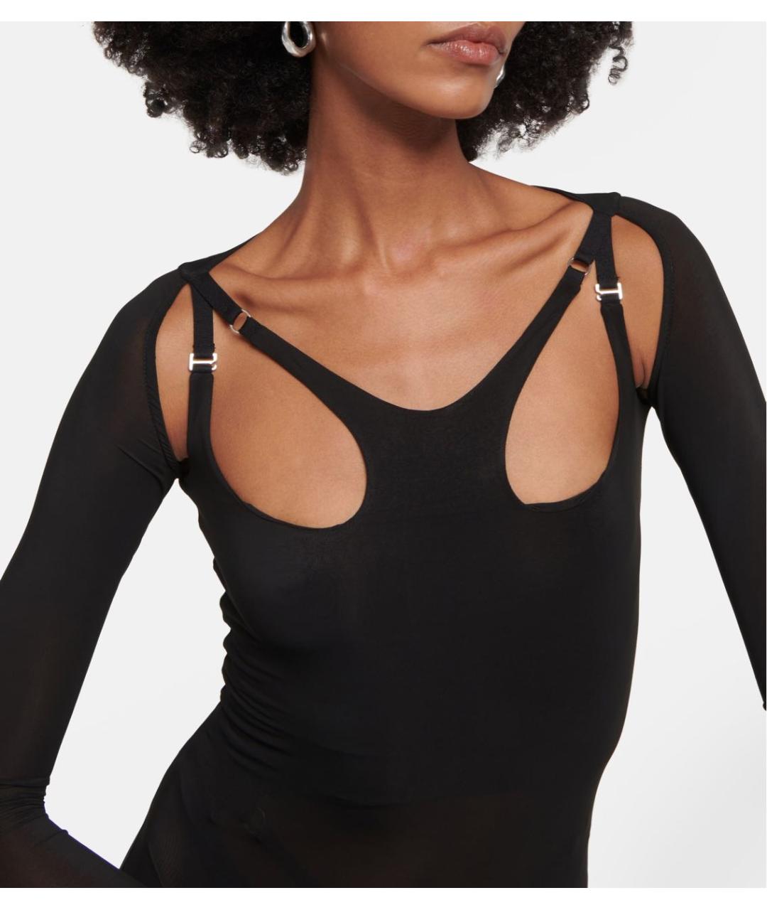 DION LEE Черное вечернее платье, фото 4