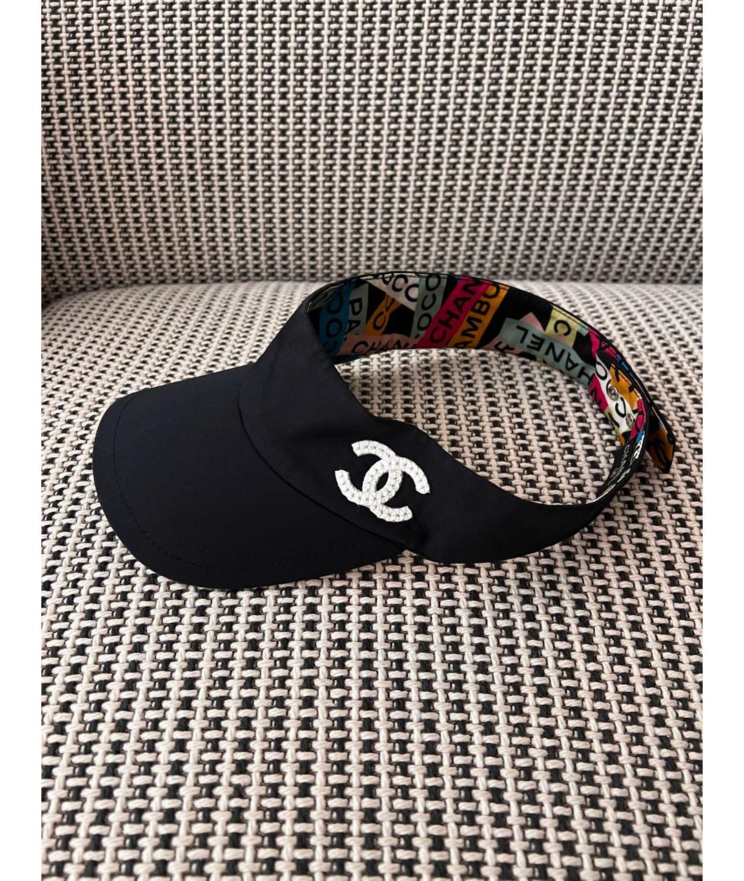 CHANEL Черная хлопковая кепка, фото 6