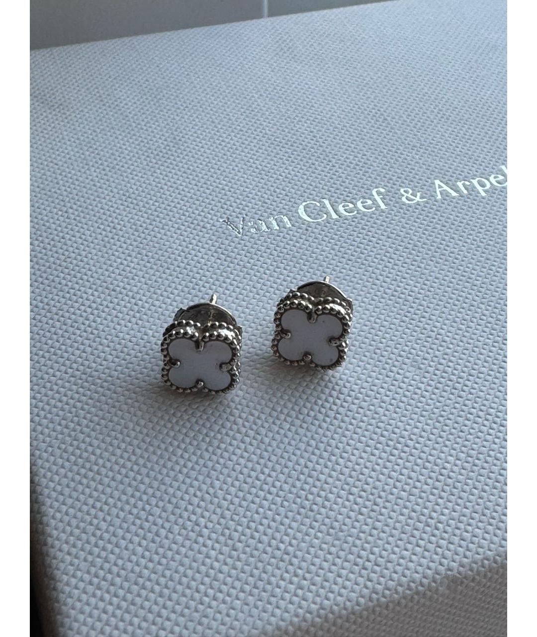 VAN CLEEF & ARPELS Белые серьги из белого золота, фото 3