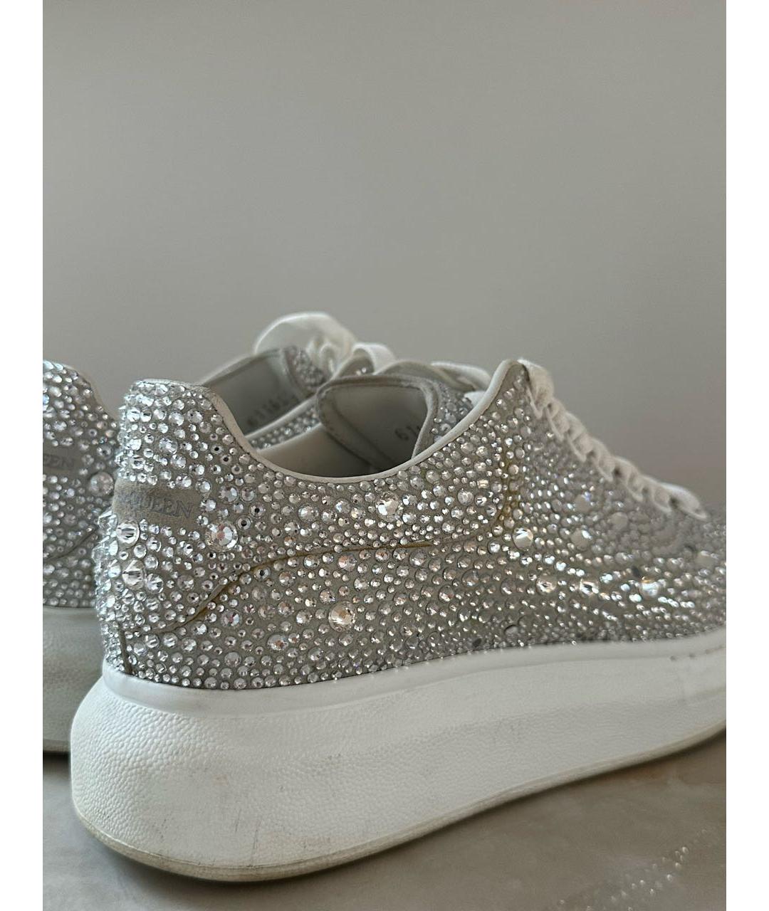 ALEXANDER MCQUEEN Серебряные кеды, фото 3