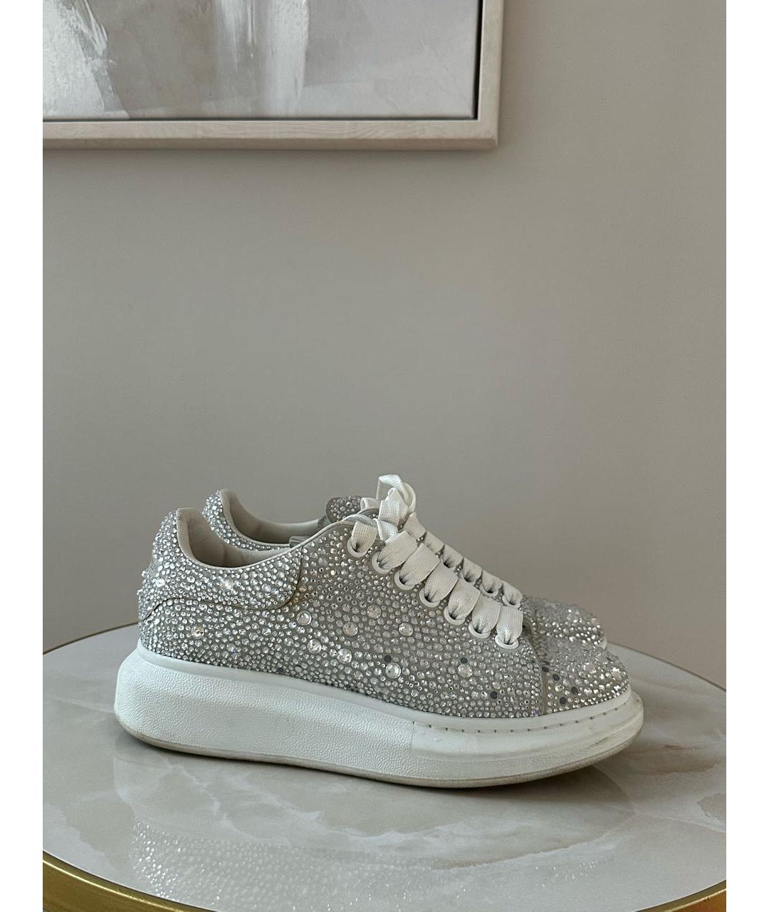 ALEXANDER MCQUEEN Серебряные кеды, фото 5