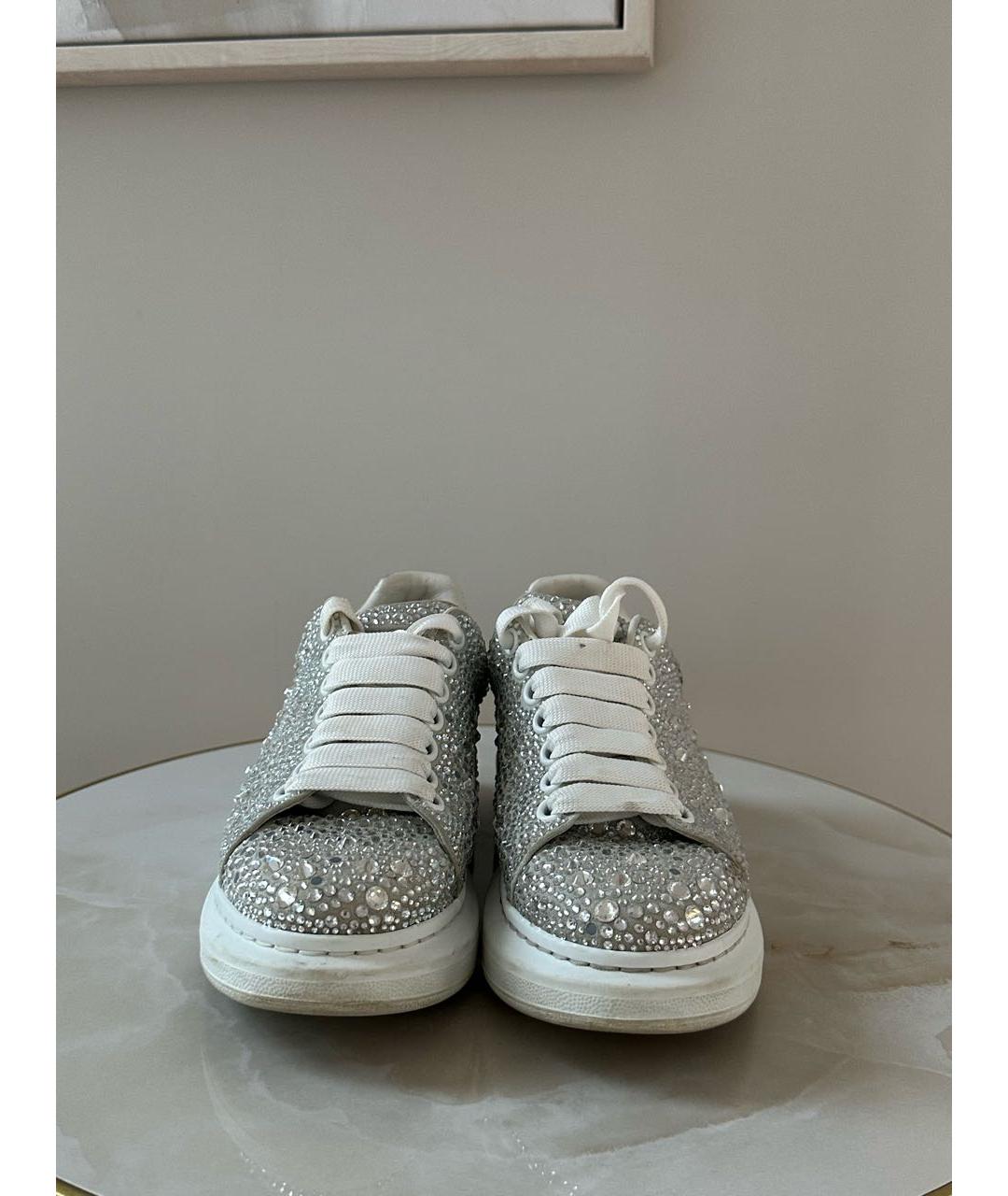 ALEXANDER MCQUEEN Серебряные кеды, фото 2