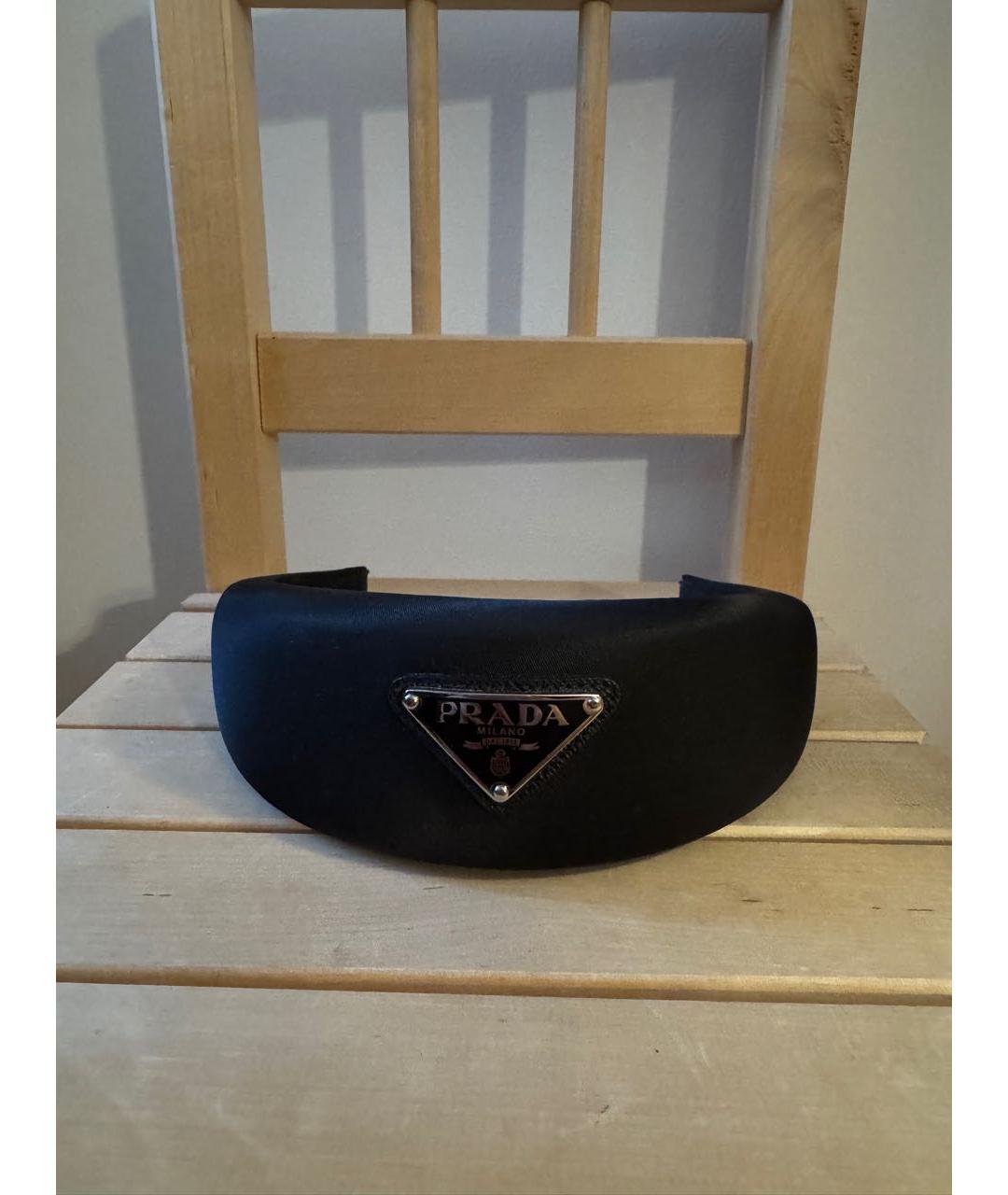 PRADA Черная диадема, фото 5