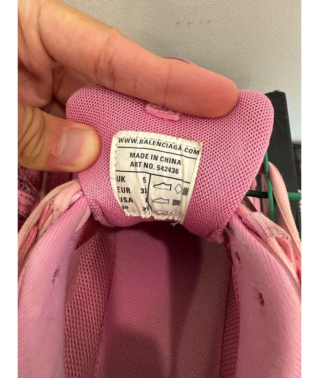 BALENCIAGA Розовые кроссовки, фото 5