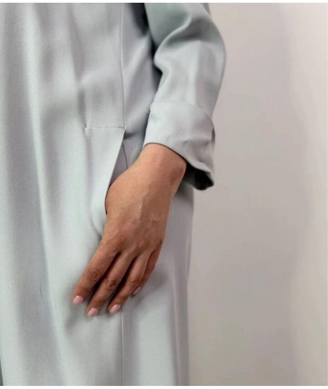MAX MARA Голубое повседневное платье, фото 5