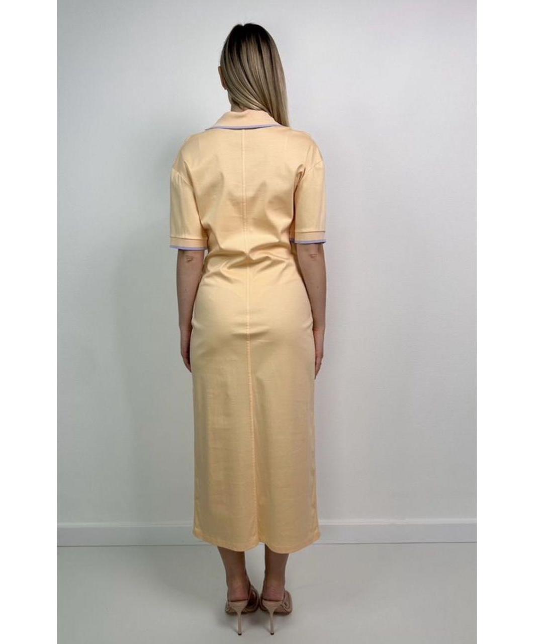 SPORTMAX Желтое повседневное платье, фото 2