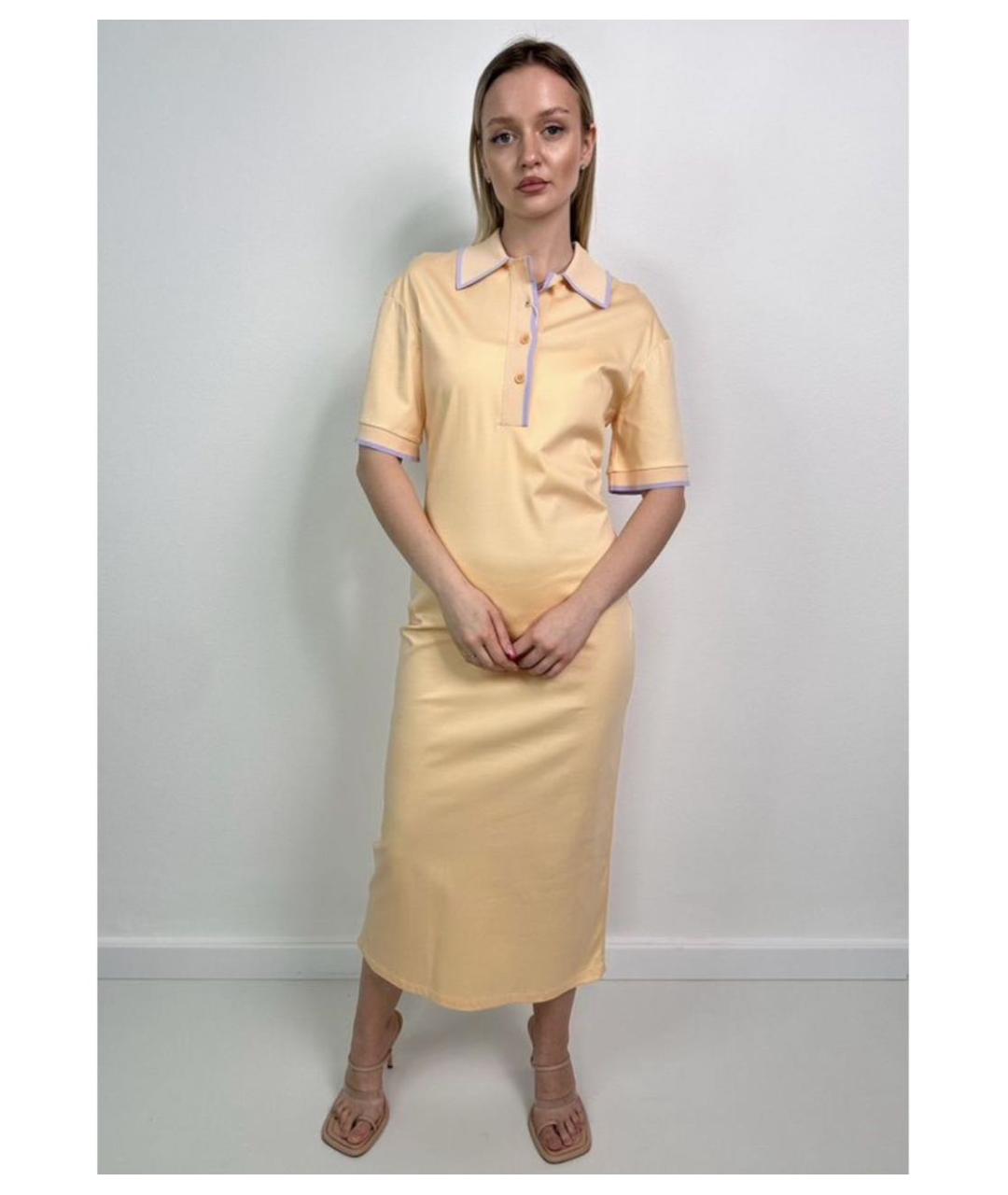 SPORTMAX Желтое повседневное платье, фото 7