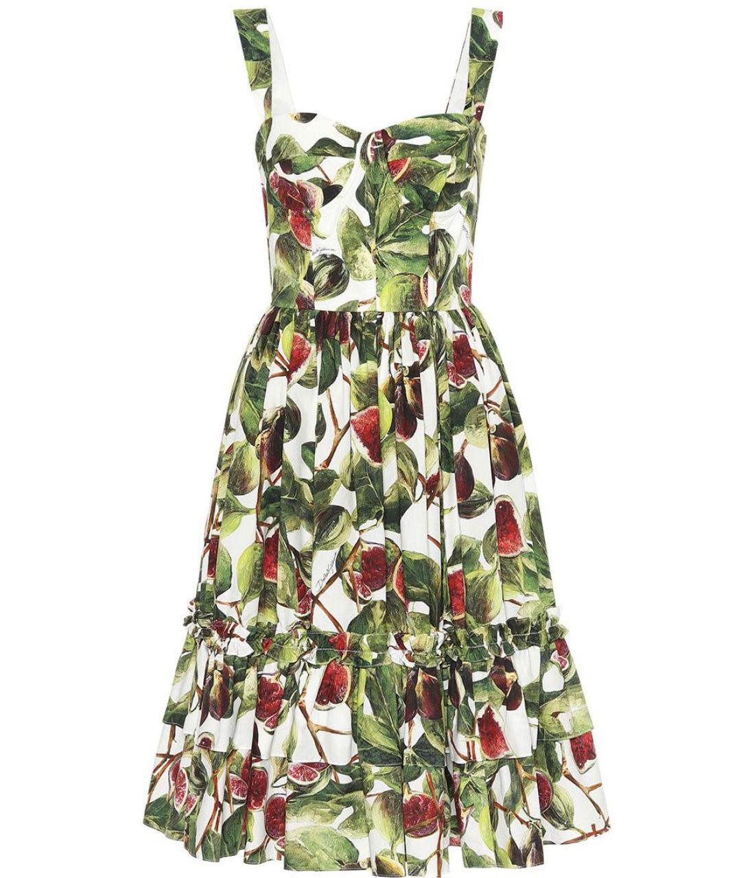 DOLCE&GABBANA Мульти хлопковый сарафан, фото 1