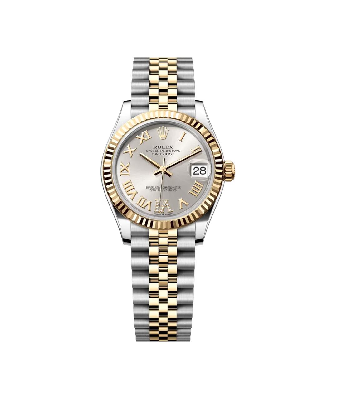 ROLEX Серые часы из желтого золота, фото 1