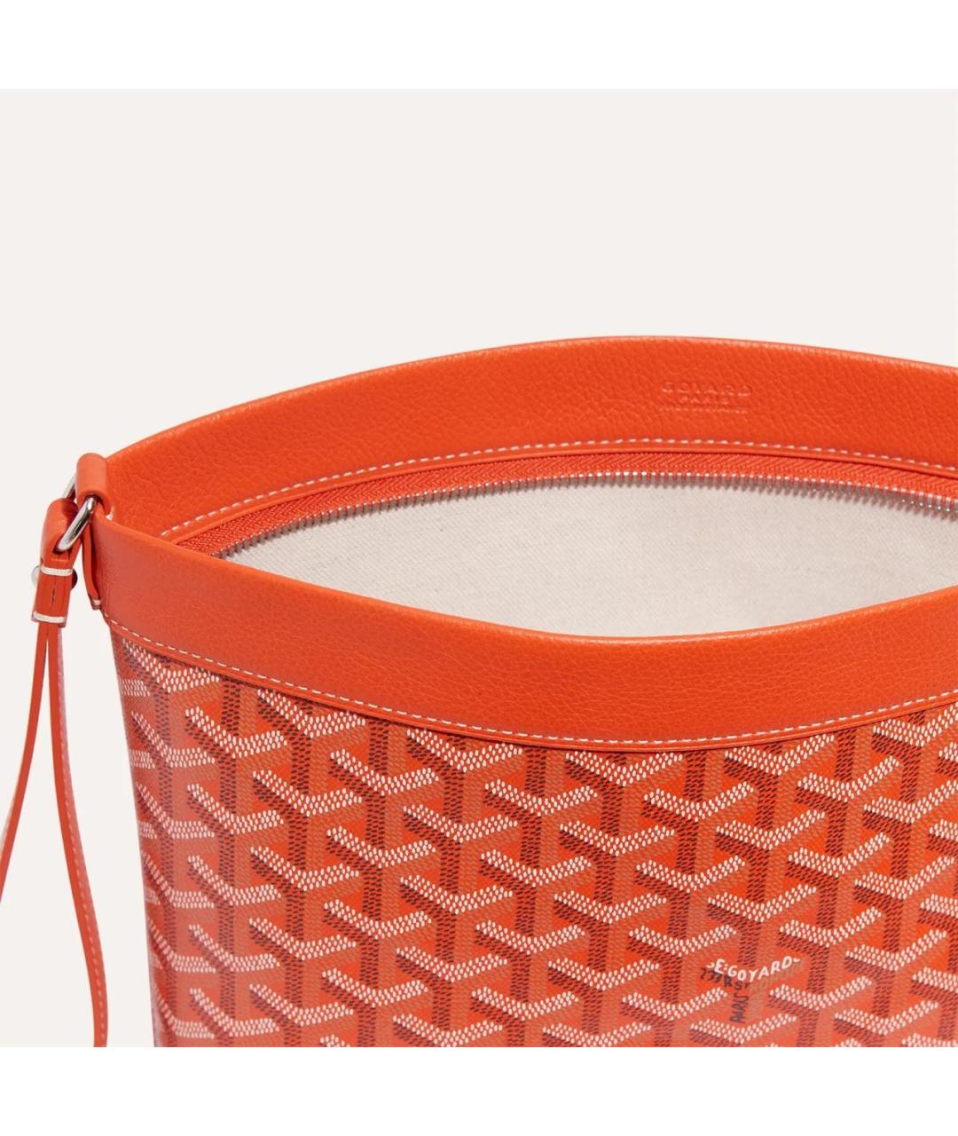 GOYARD Оранжевая барсетка, фото 4