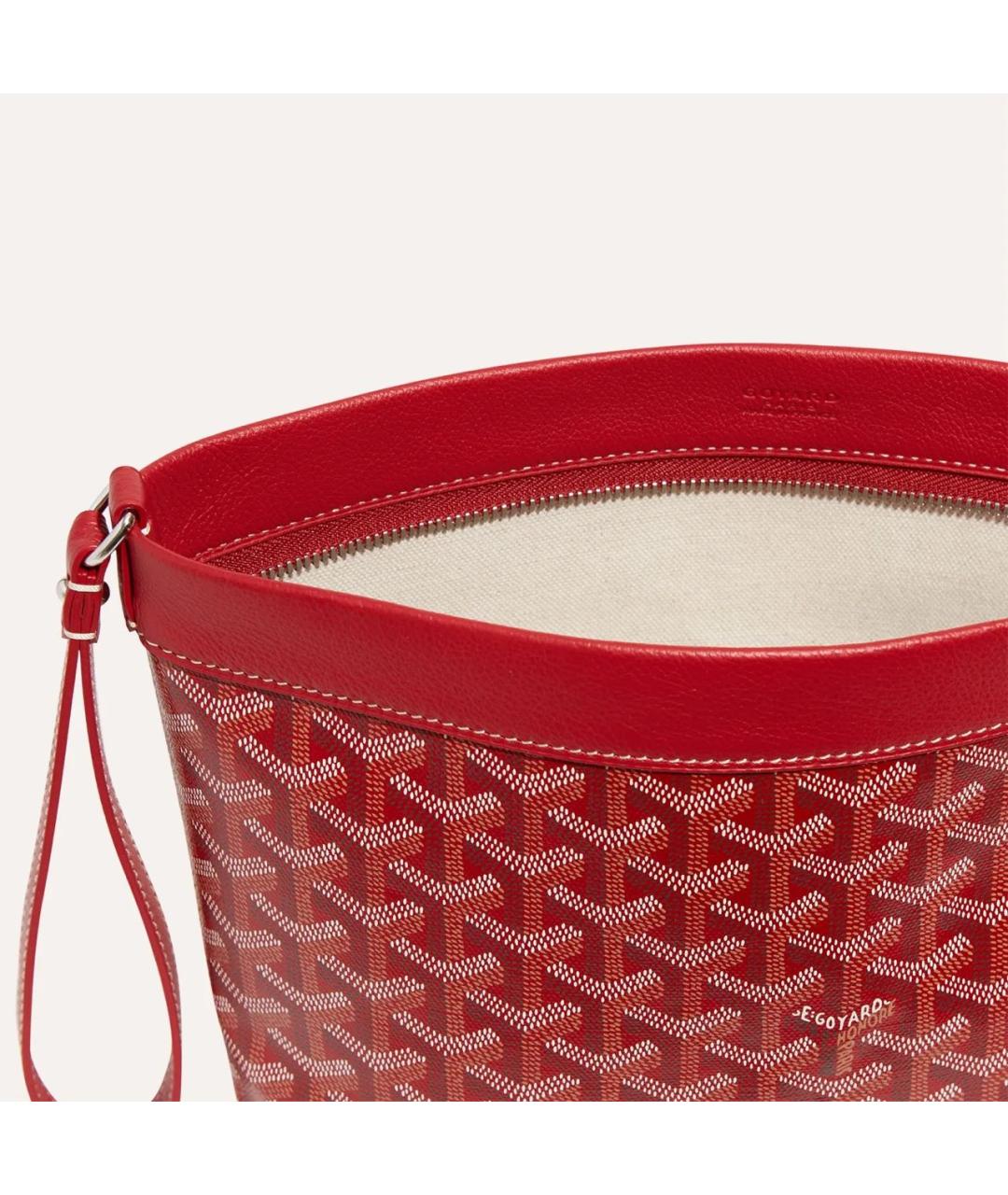 GOYARD Красная барсетка, фото 4
