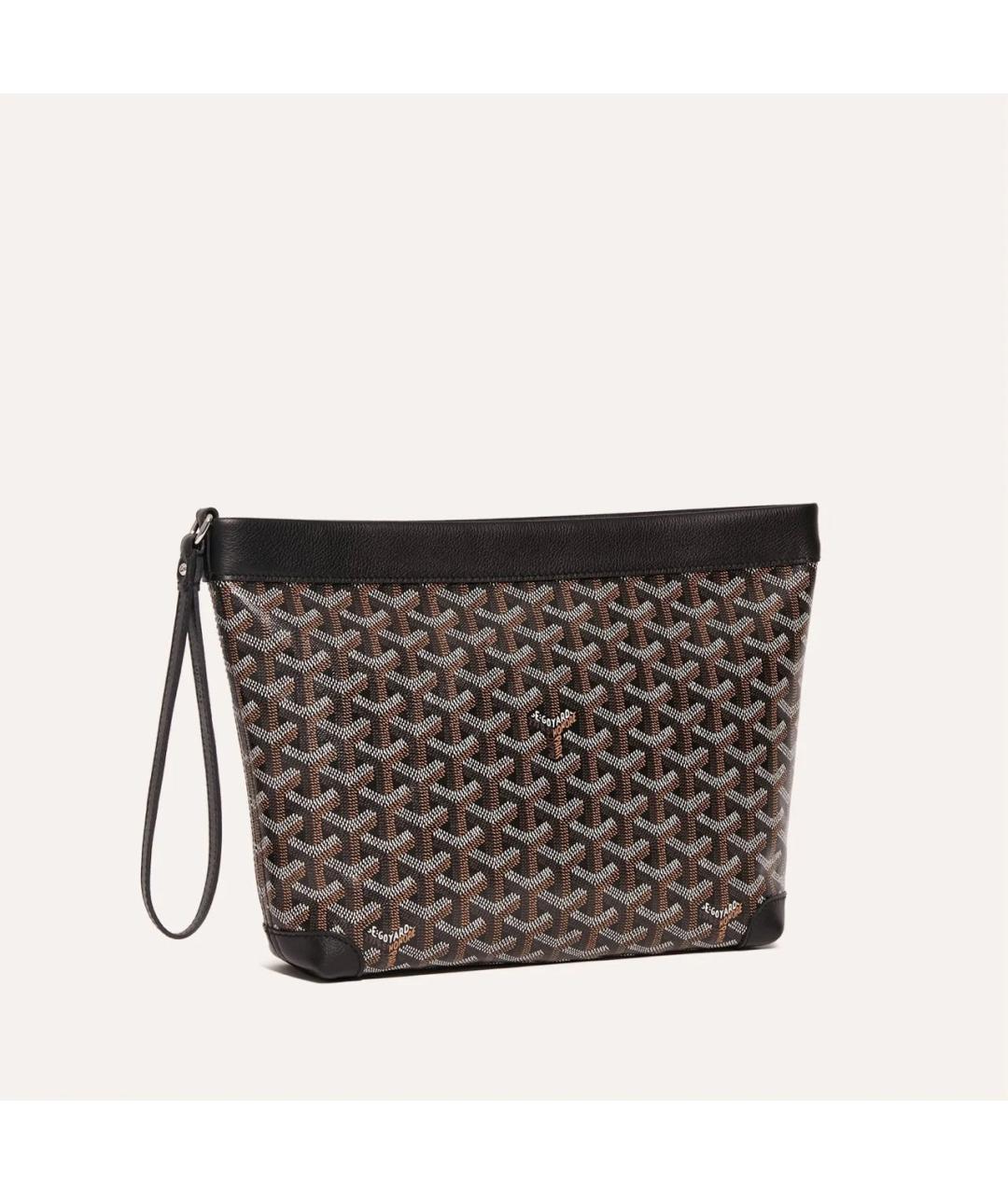 GOYARD Черная барсетка, фото 5