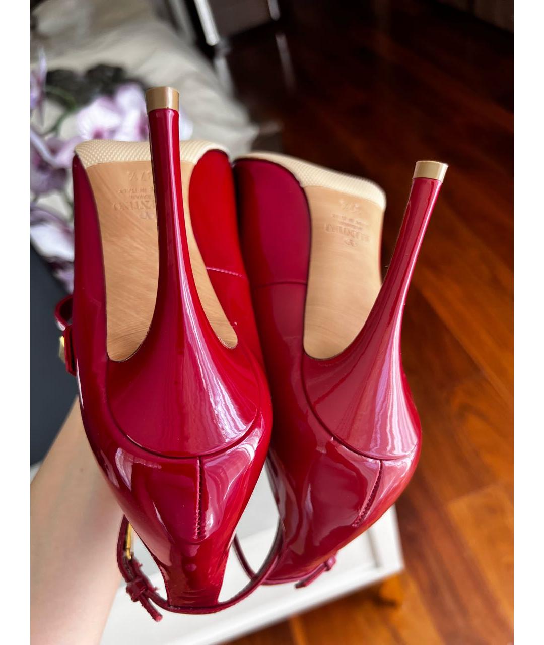 VALENTINO Красные туфли из лакированной кожи, фото 6