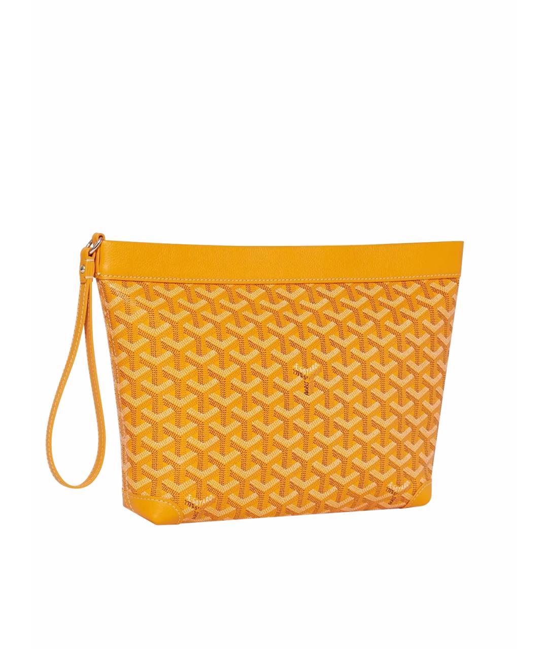 GOYARD Желтая барсетка, фото 1